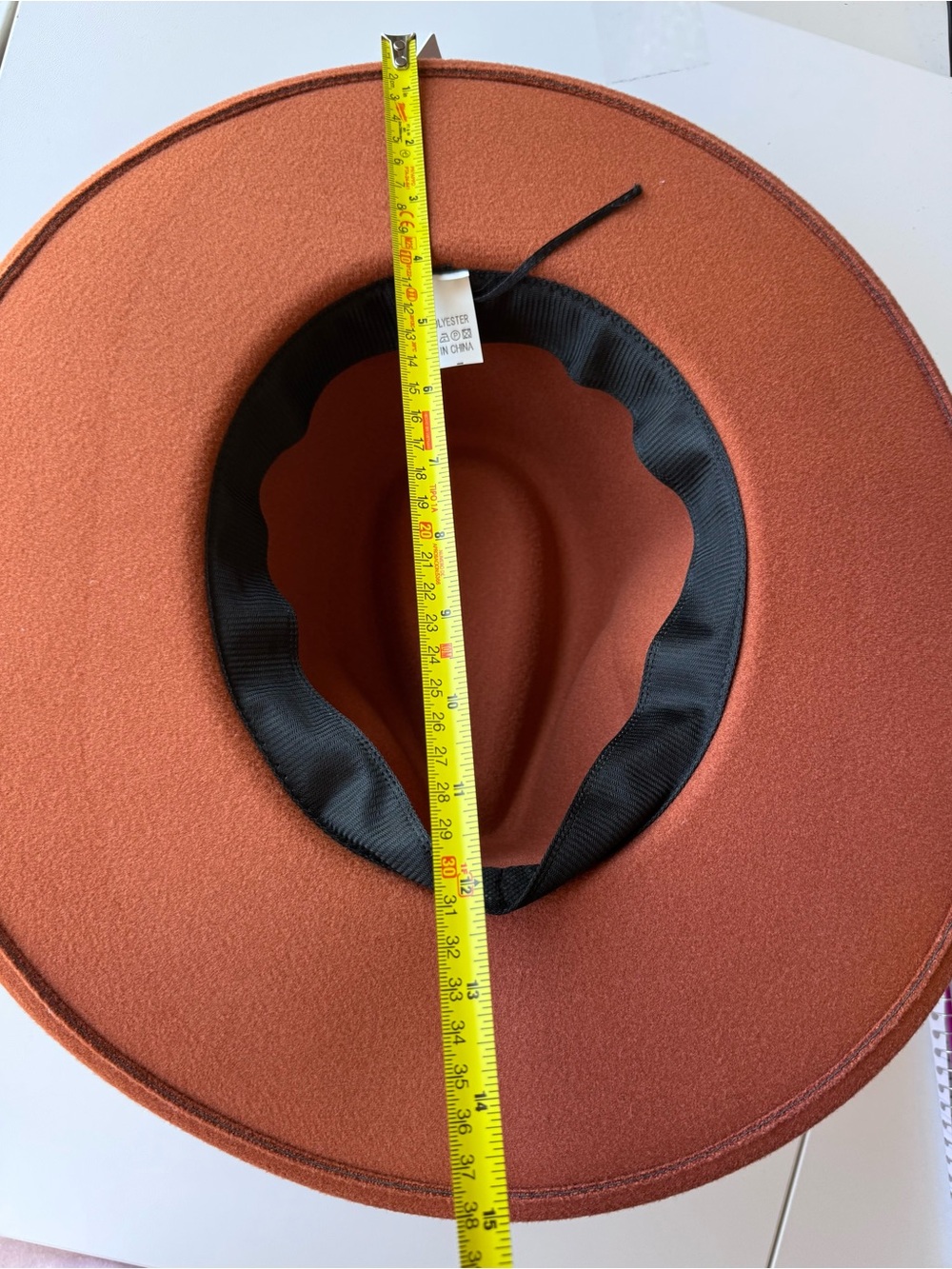 STYLINE Rust Wide Brim Rancher Hat Boho Western Fedora - Picture 7 of 8